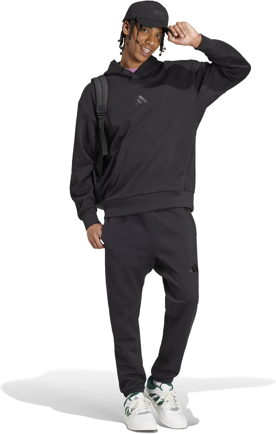 Толстовка Adidas All Szn Fleece Loose Hoodie мужская, черный