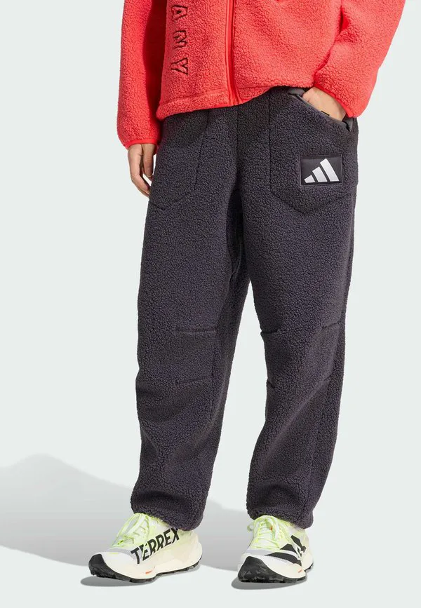 Немецкие флисовые брюки с высоким ворсом Adidas Performance, Aurora Black