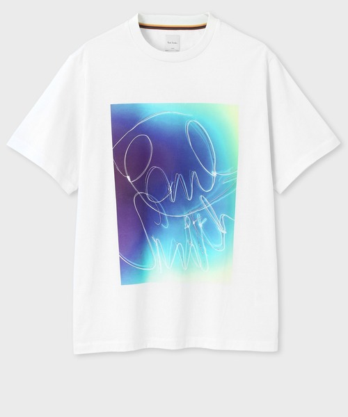 

Футболка с принтом Paul Smith, белый