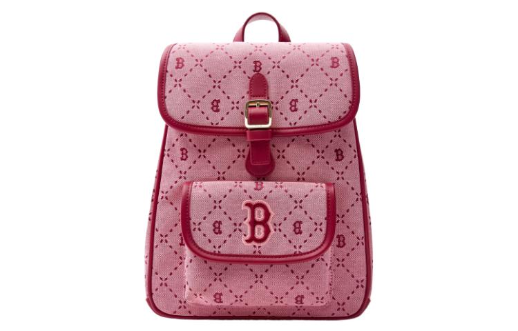 

MLB Рюкзак из искусственной кожи, стандартный размер, унисекс, розовый