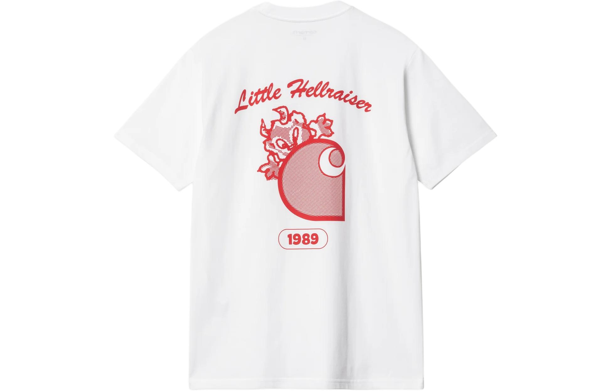 

Carhartt WIP Футболка Little Hellraiser, мужская, white, Белый, Carhartt WIP Футболка Little Hellraiser, мужская, white