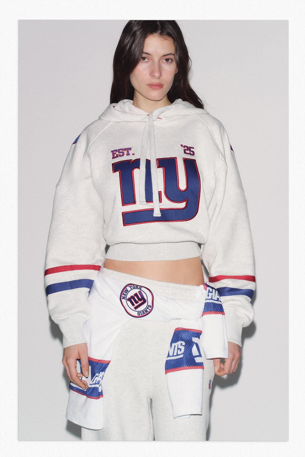 

Флисовые брюки nfl giants ZARA, серый марл