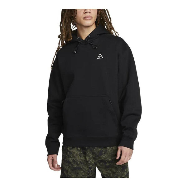 

Толстовка Nike ACG Therma-Fit Fleece Pullover Hoodie 'Black', черный