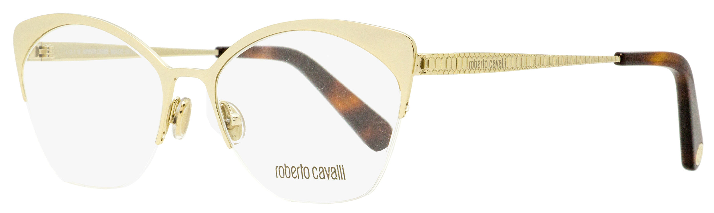 

Женские очки-бабочки Roberto Cavalli RC5111 032 Gold/Havana 53 мм