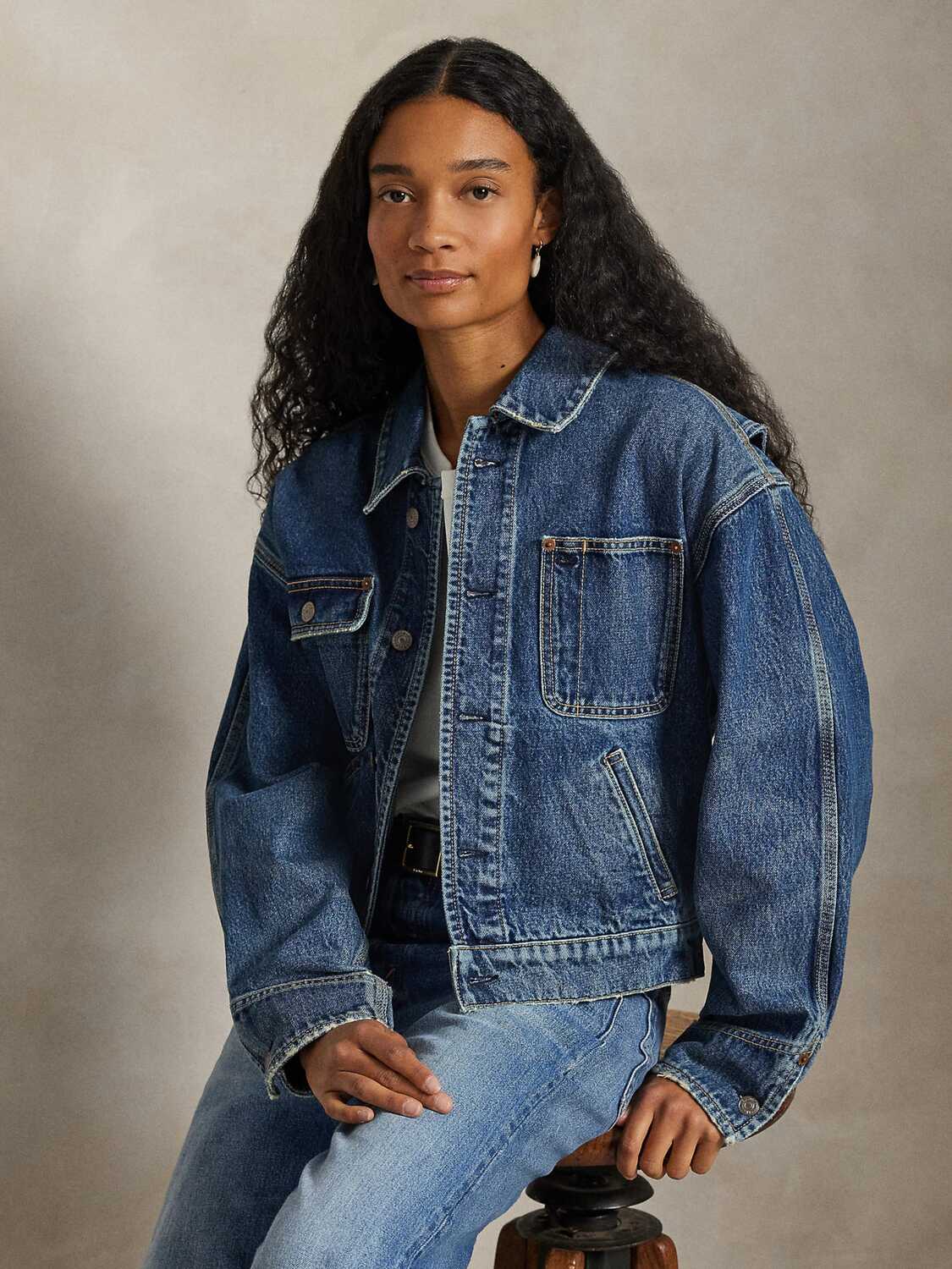 Polo Ralph Lauren Куртка для межсезонья в синем дениме — фото 2