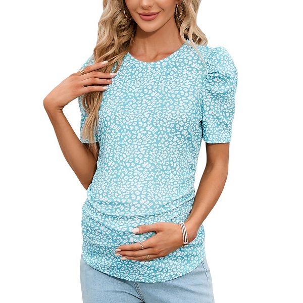 

Женская туника для беременных с цветочным принтом и рукавами-фонариками Yesfashion, Light Green Leopard, Серый, Женская туника для беременных с цветочным принтом и рукавами-фонариками Yesfashion, Light Green Leopard