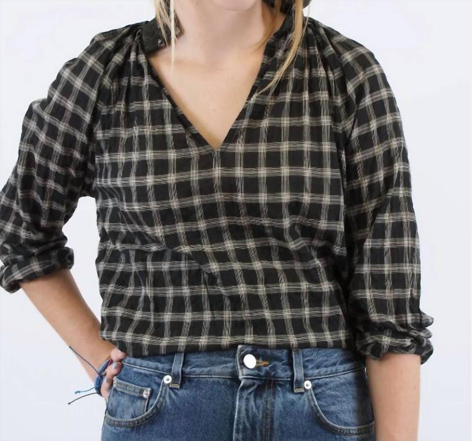 

Рубашка Josephine Plaid черного цвета A SHIRT THING