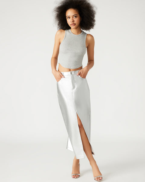 

Юбка Avani Skirt Steve Madden, серебряный
