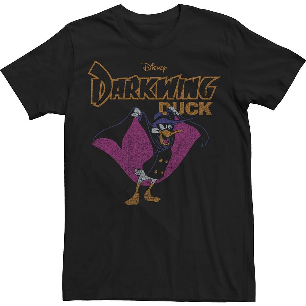 

Мужская футболка Darkwing Duck The Dark Duck Poster Licensed Character, черный