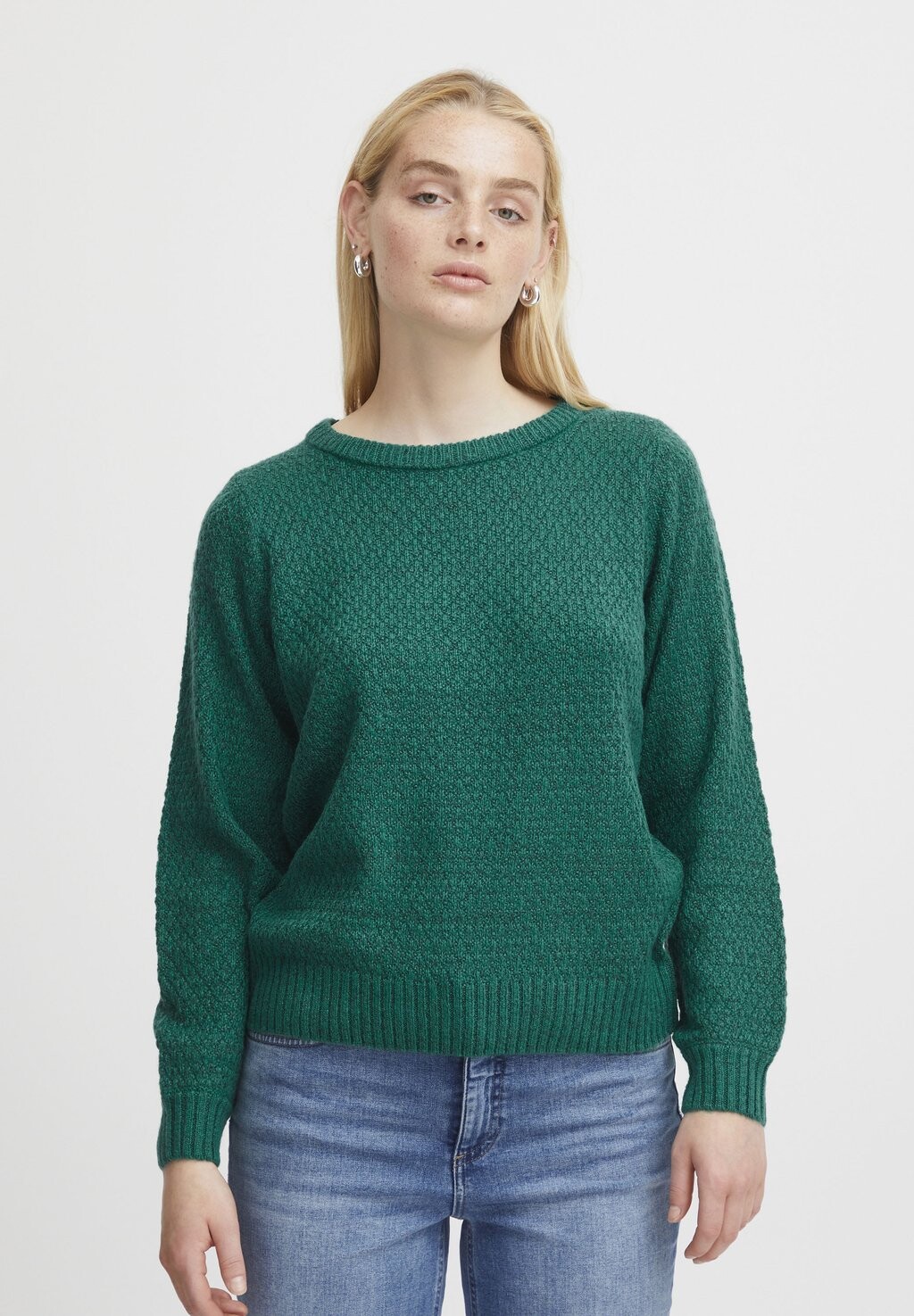 

Вязаный свитер IHODANSA LS ICHI, цвет cadmium green