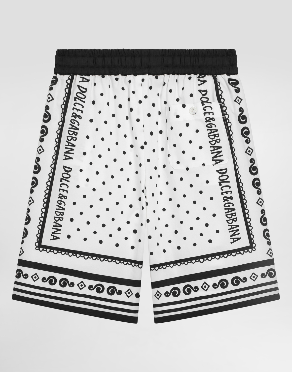 Шорты из поплина с принтом бандана Dolce&Gabbana, мультиколор — фото 2