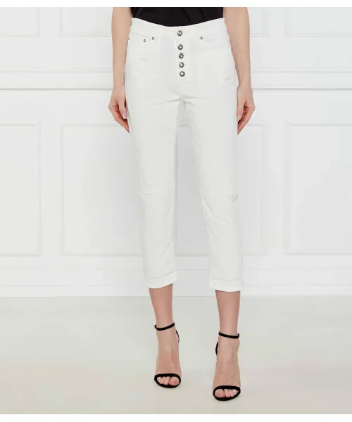 

Джинсы Кунс Loose fit Dondup - Made In Italy, белый