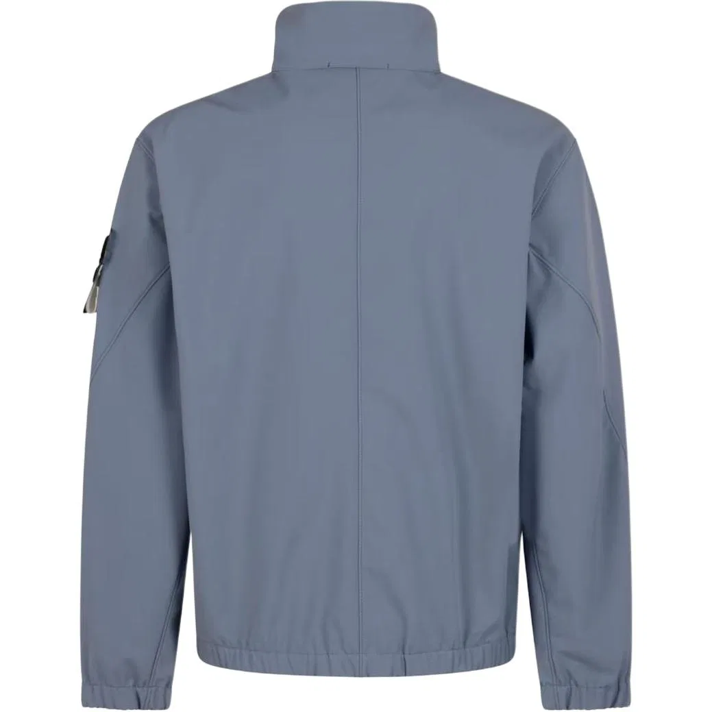 Куртка с высоким воротником на молнии Stone Island Air Force Blue — фото 3