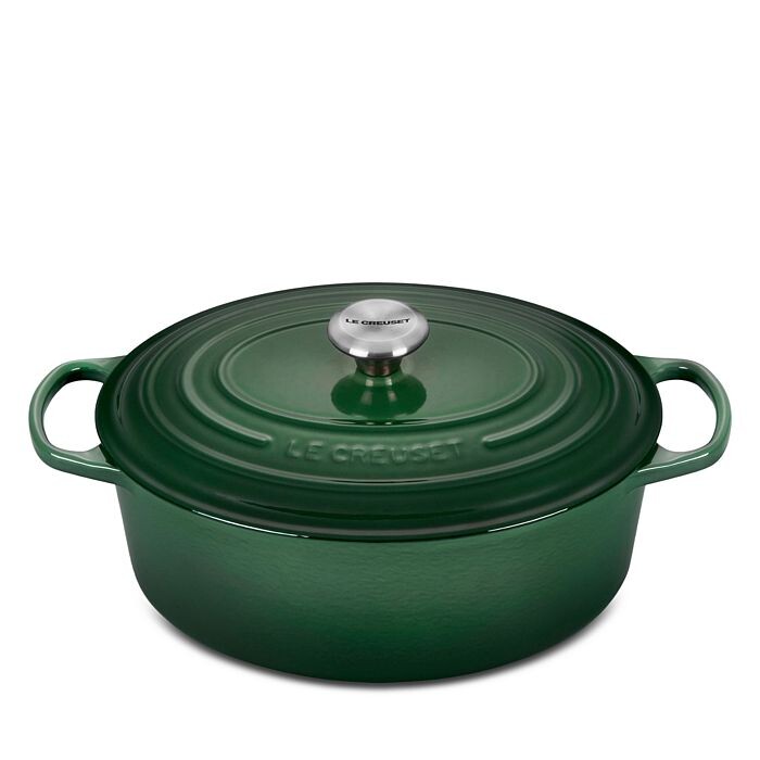 

Овальная голландская жаровня Le Creuset Signature объемом 6,75 литра, зеленый