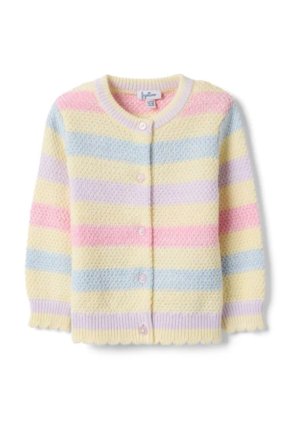 Кардиган в полоску прямого кроя Ovs, Yellow Pink