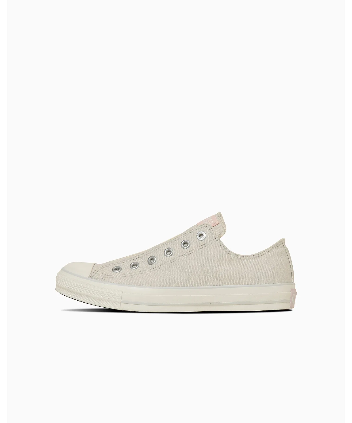 Унисекс кеды слипоны CONVERSE ALL STAR SLIP FE OX белые с розовым — фото 2