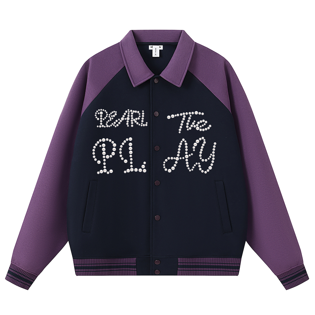 

Бейсбольная майка Unisex Lapel Moderate Straight Fit HUANQIU, grape фиолетовый