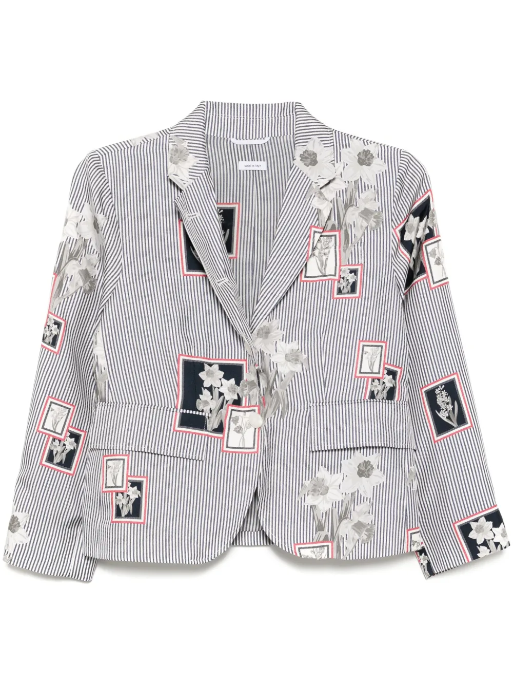 

Пиджак в полоску THOM BROWNE, синий