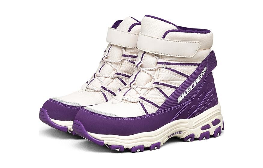 Кроссовки Skechers Kids Lifestyle Shoes GS High-top White/purple — фото 3