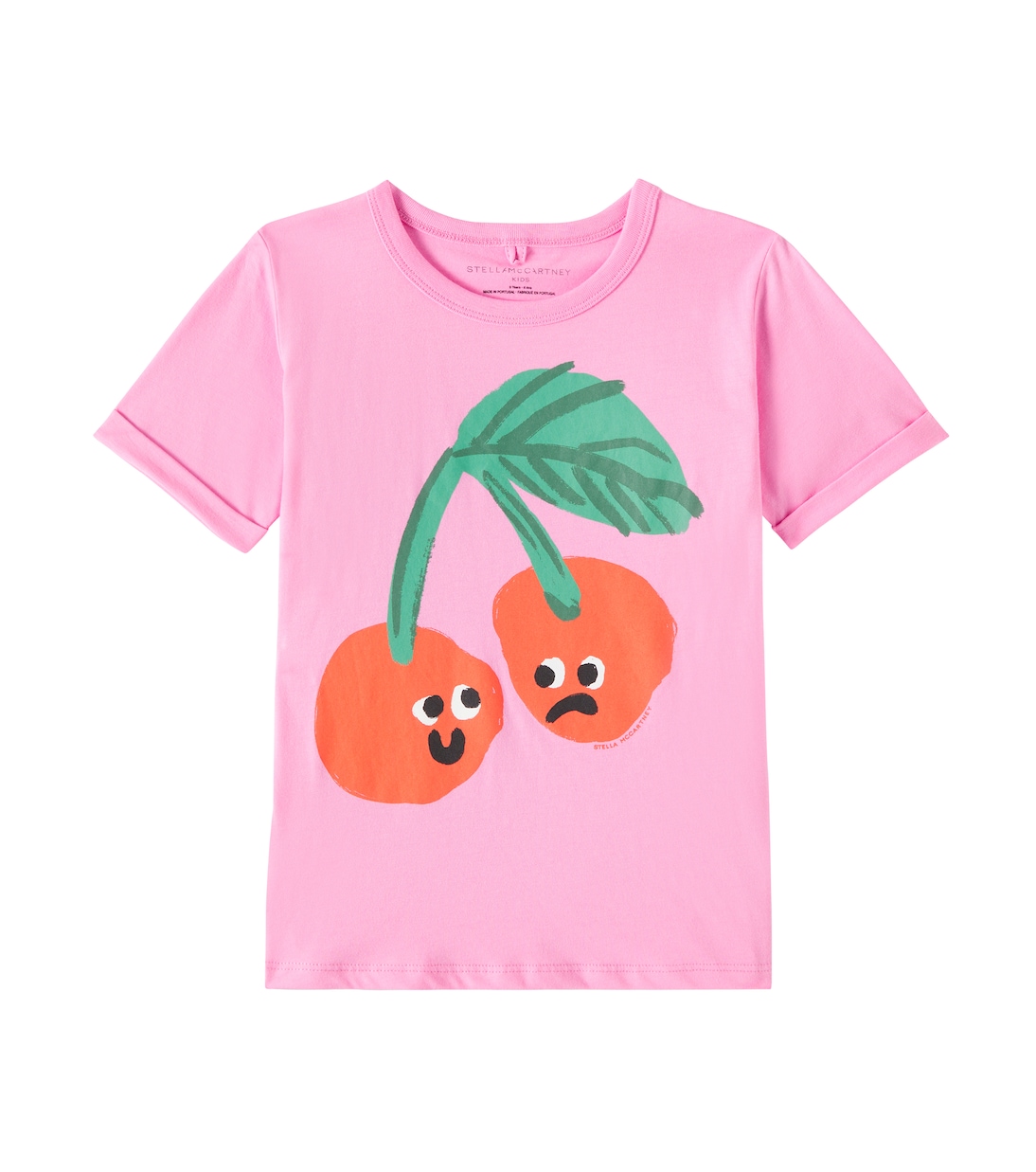 

Футболка из хлопкового джерси с принтом Stella McCartney Kids, розовый