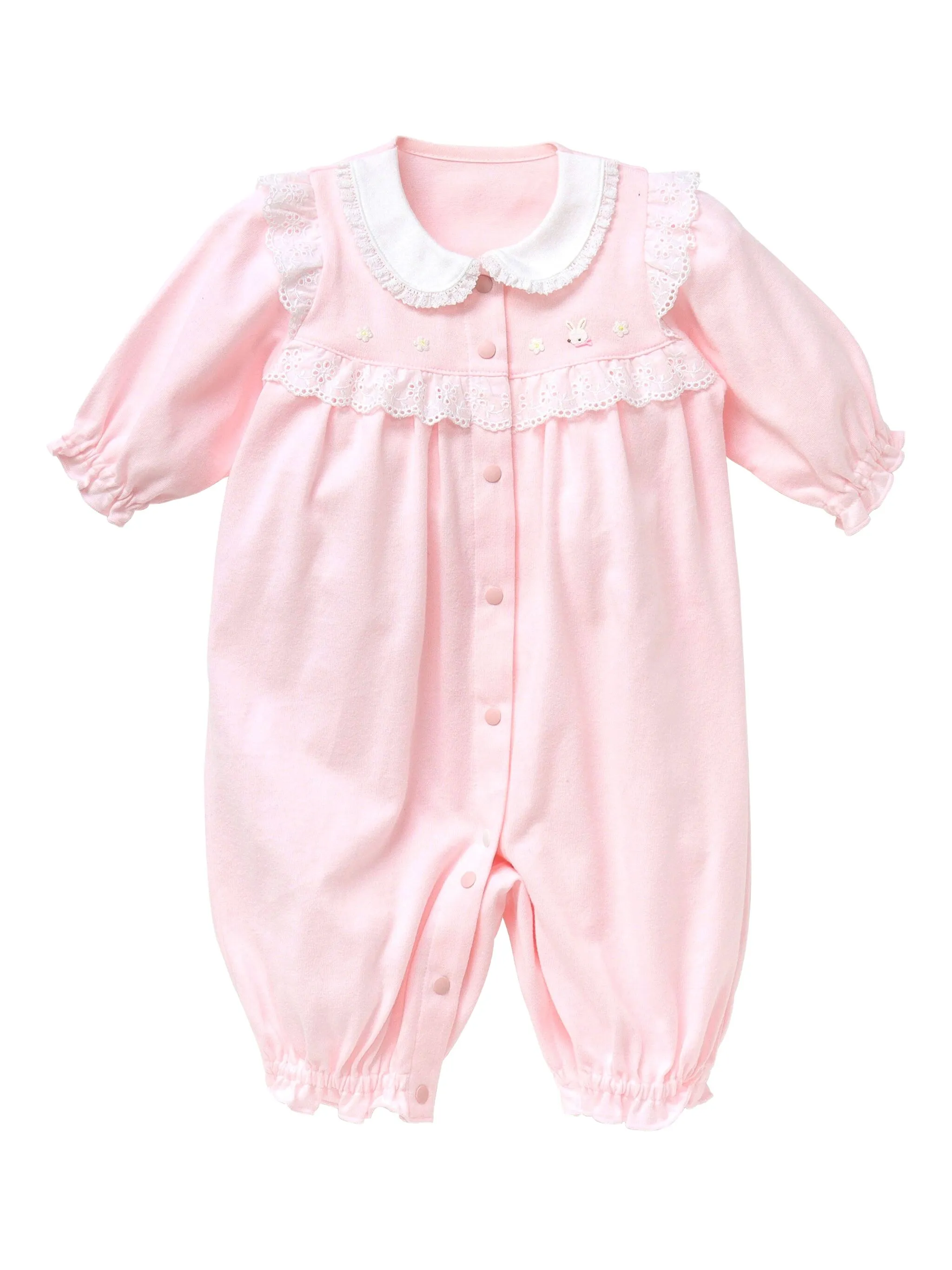 

Ромпер с кружевом Familiar, розовый