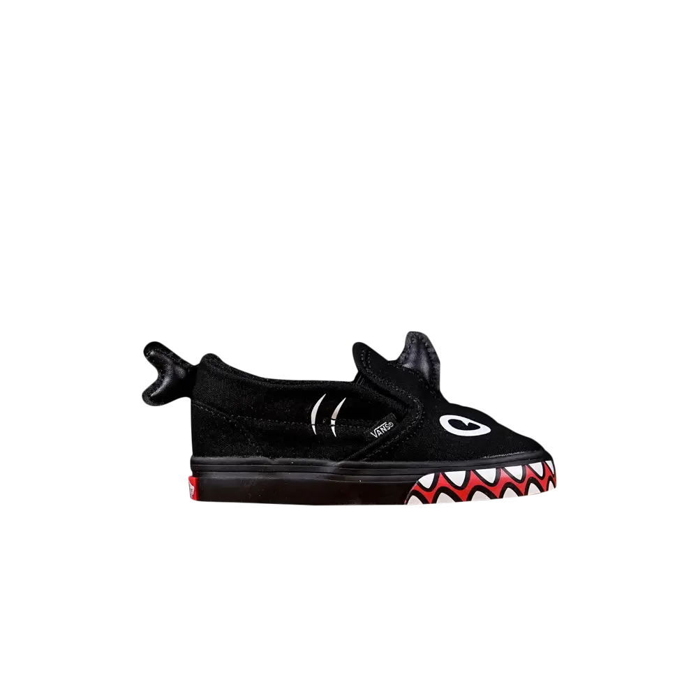 

Кроссовки Shark Week x Slip-On V Toddler Vans, черный