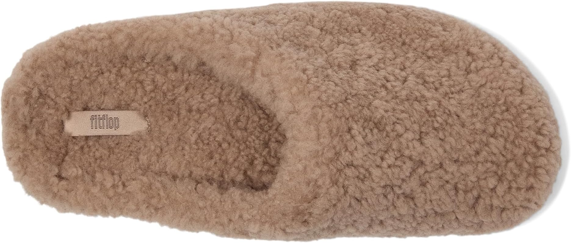 Тапочки FitFlop Women's Shuv Curly-Shearling Clogs, Taupe — фото 2