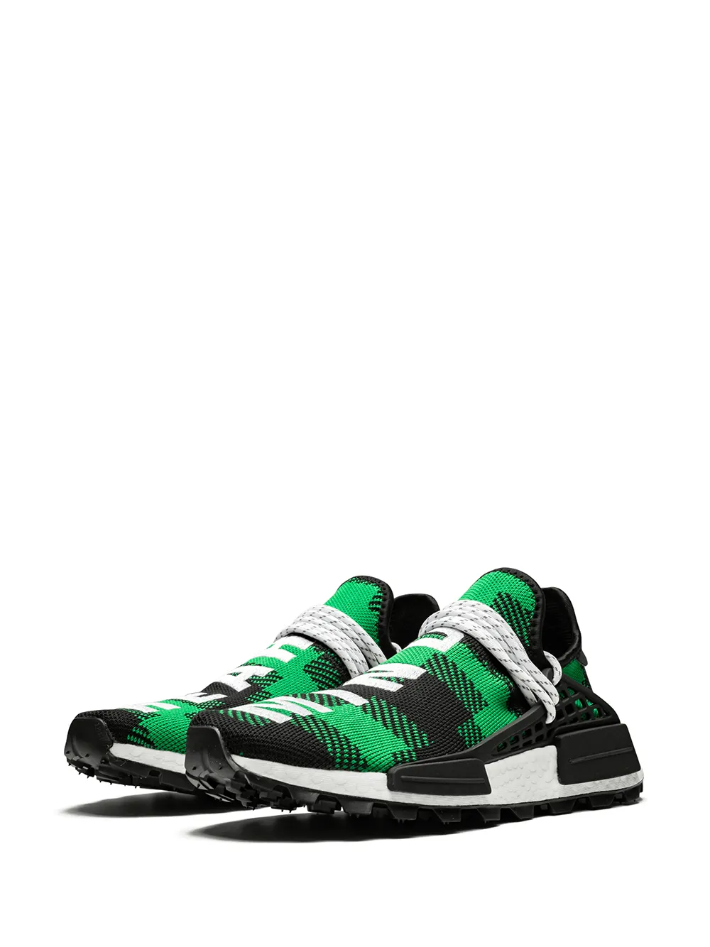 Кроссовки NMD Hu adidas, зеленый — фото 2