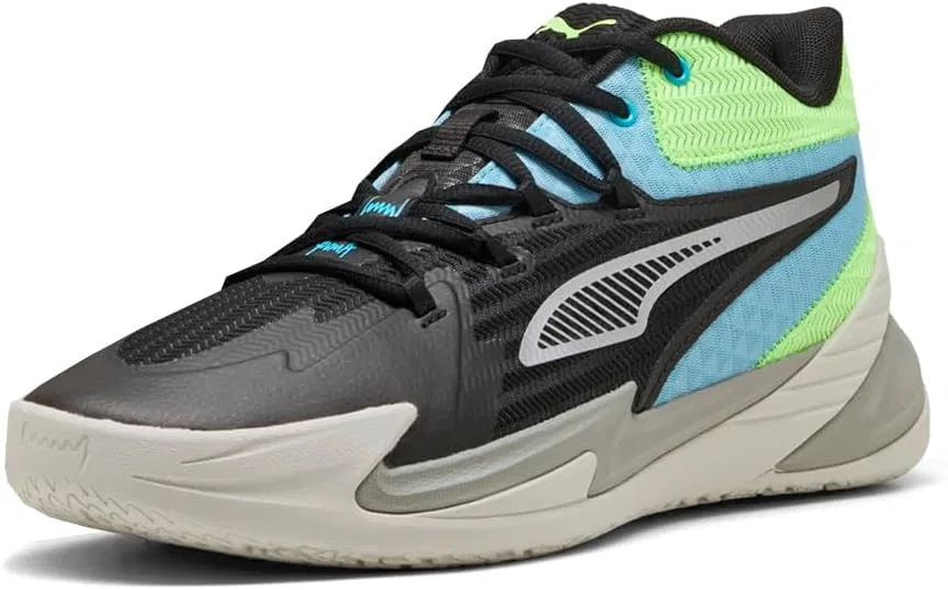 Мужские баскетбольные кроссовки PUMA Dagger, Black Light Aqua Green Glare Ah25 — фото 2
