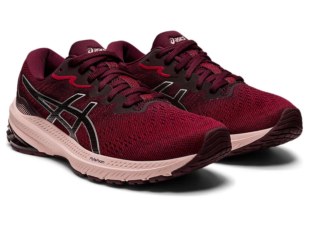 Asics GT-1000 11 1012B197.601 Кроссовки женские Клюква Flytefoam Беговые, красный