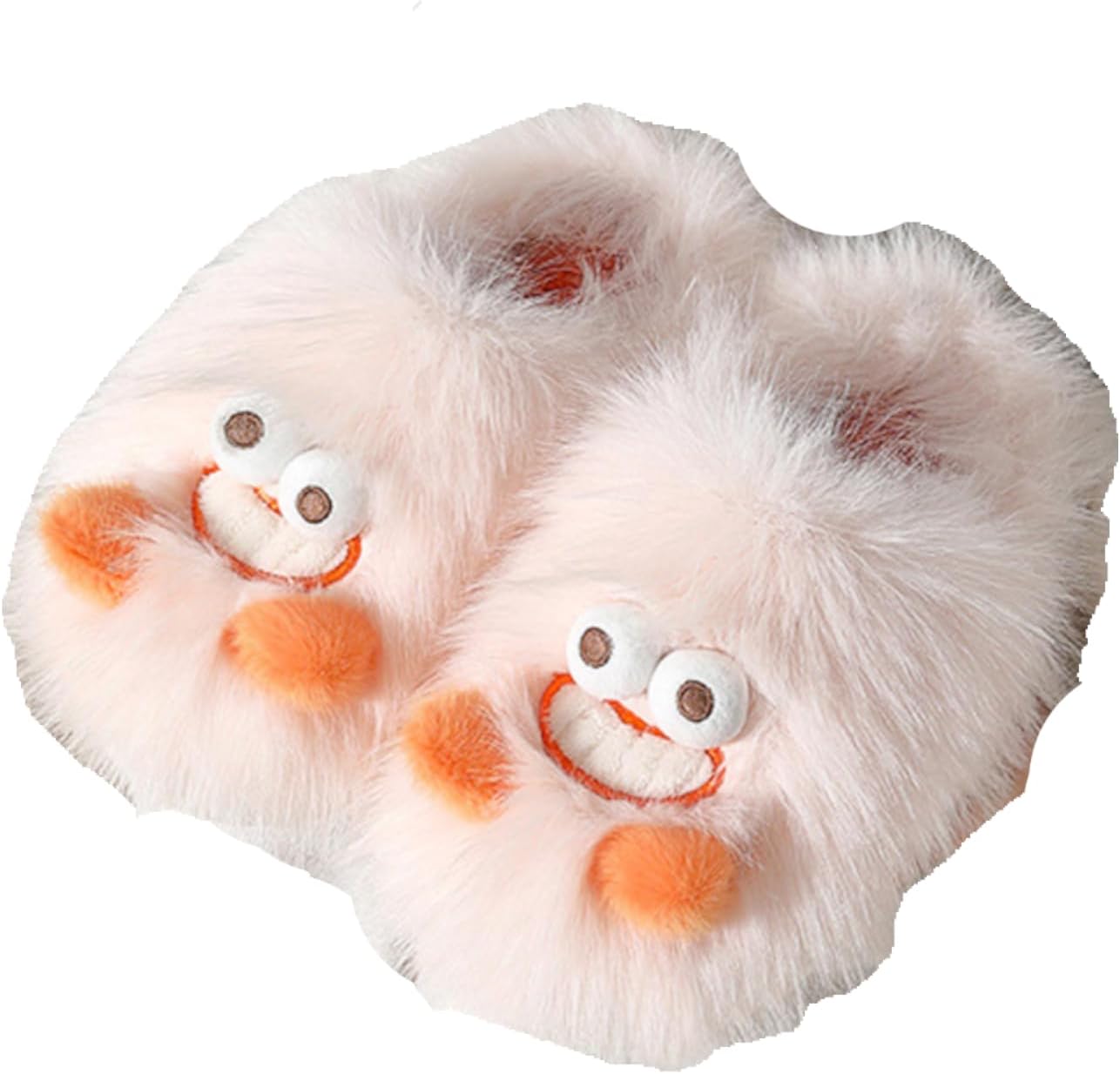 

Унисекс милые тапочки с мультяшными монстрами, женские плюшевые теплые тапочки на носок, пушистые тапочки из искусственного меха на плоской подошве, уютные зимние домашние тапочки, противоскользящие тапочки с памятью формы Shekako, розовый