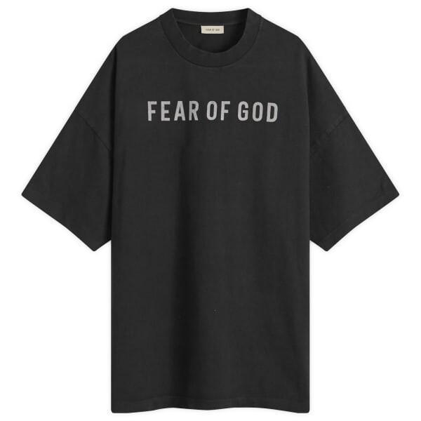 

Футболка с коротким рукавом и текстовым принтом Fear Of God, черный