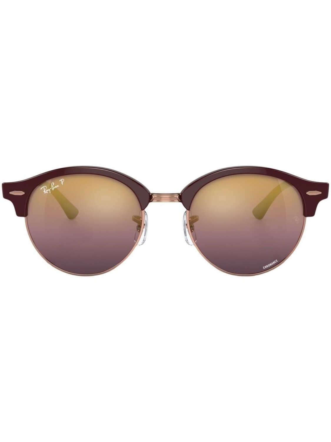 

Солнцезащитные очки Clubround с затемненными линзами Ray-Ban, красный