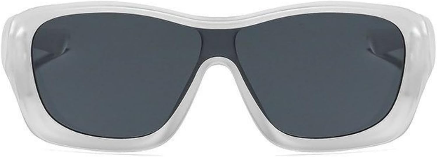 

Солнцезащитные очки COTIA Fashion Square для женщин и мужчин, ретро, ​​увеличенного размера, с цельными линзами, для активного отдыха и путешествий, модные очки-пилот, White