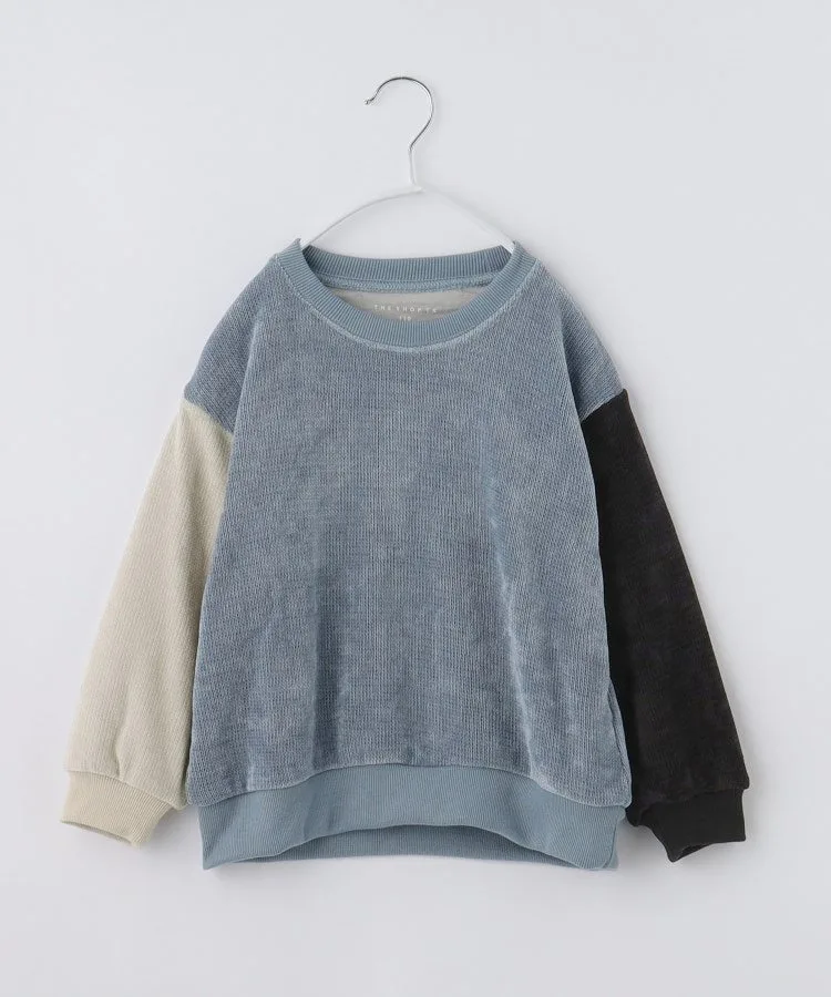 Бархатный мохеровый пуловер THE SHOP TK, Blue(591)
