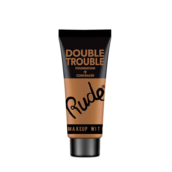

База под макияж и консилер Double Trouble Foundation Rude, цвет walnut