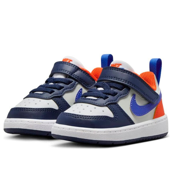 Кроссовки court borough low recraft 'midnight navy team orange' Nike, синий — фото 3