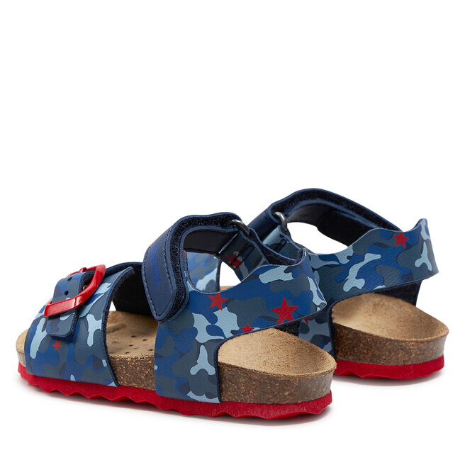 Сандалии Geox B Sandal Chalki Boy B922QA 00454 C0735 M Navy/Red, темно-синий — фото 3