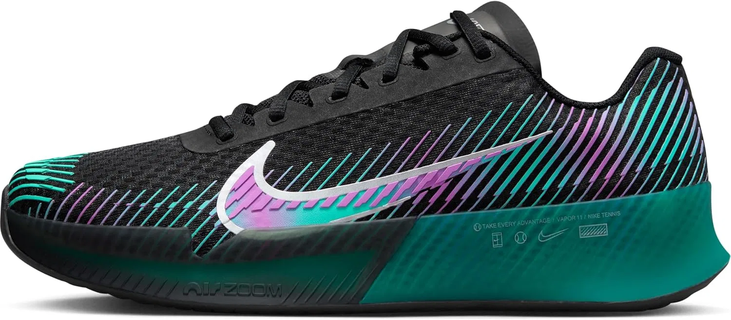 Кроссовки для тенниса Nike, Black Multi Color Deep Jungle