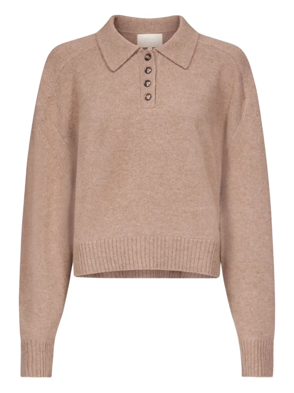 

Рубашка поло с подолом в рубчик LouLou de Saison, нейтральный