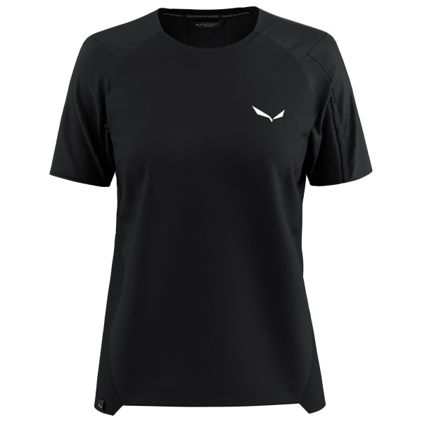 

Женская футболка Puez Am Hybrid - функциональная футболка Salewa, Black Out