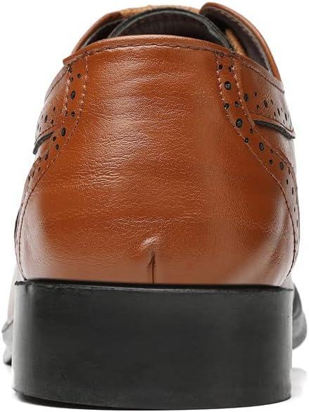 Мужские классические кожаные туфли с шнуровкой Oxfords, модные, нескользящие, для работы, дышащие, деловые и повседневные Cubicbee, синий — фото 4
