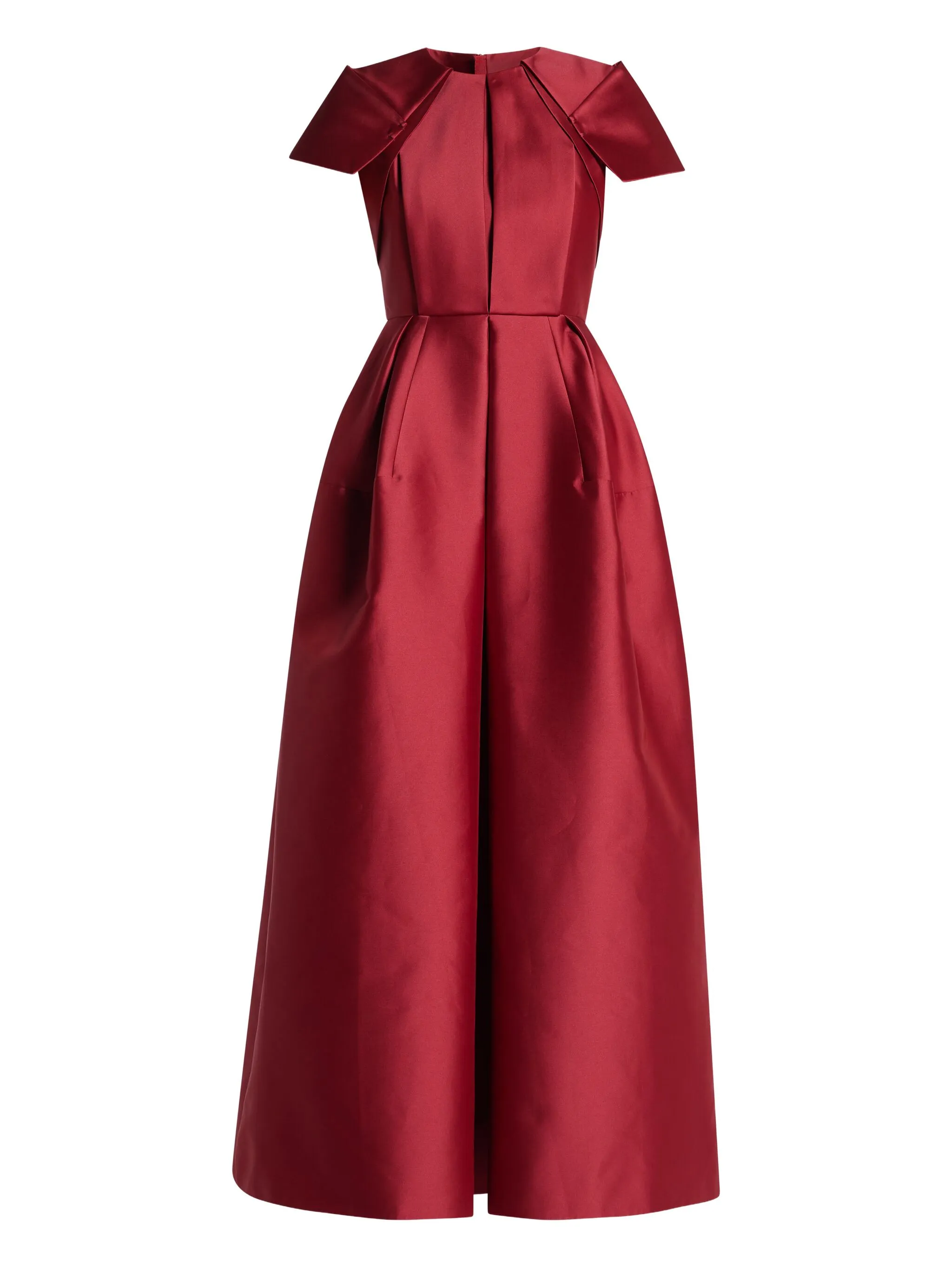 

Платье макси со складками Dice Kayek, красный