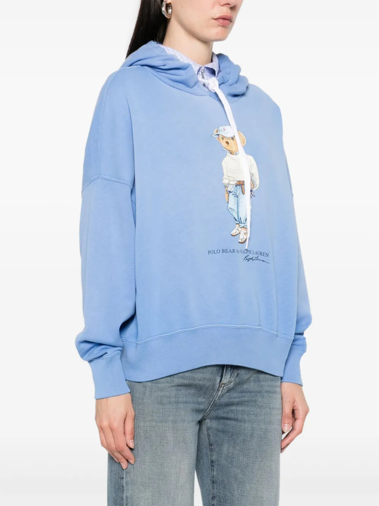 Толстовка с капюшоном Polo Bear из флиса Polo Ralph Lauren, синий — фото 3