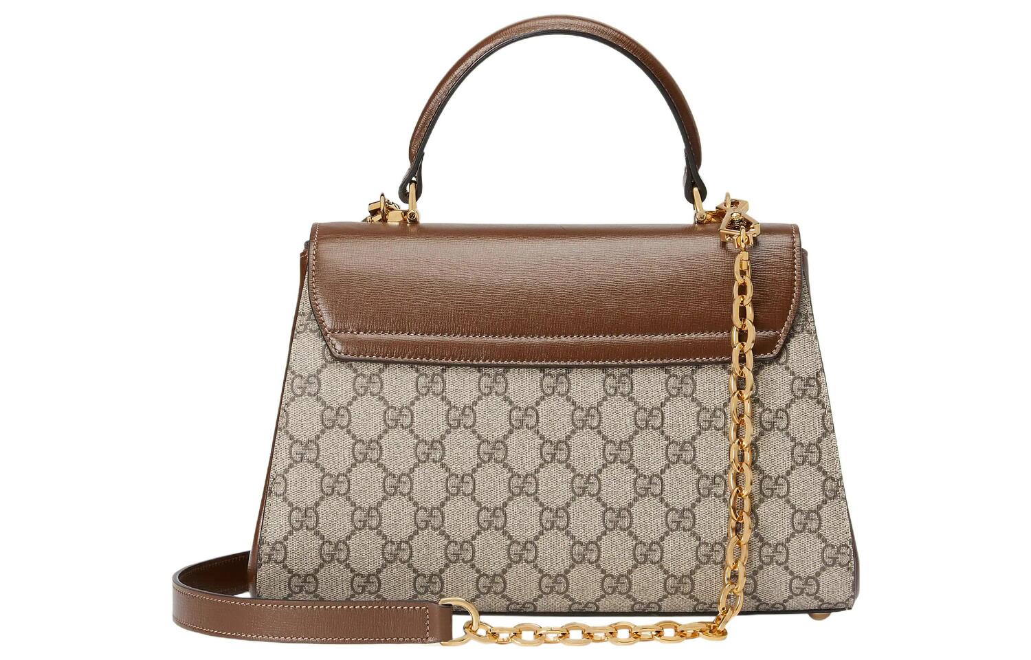Сумка Gucci Horsebit 1955 из канвы GG Supreme с кожаной отделкой — фото 3