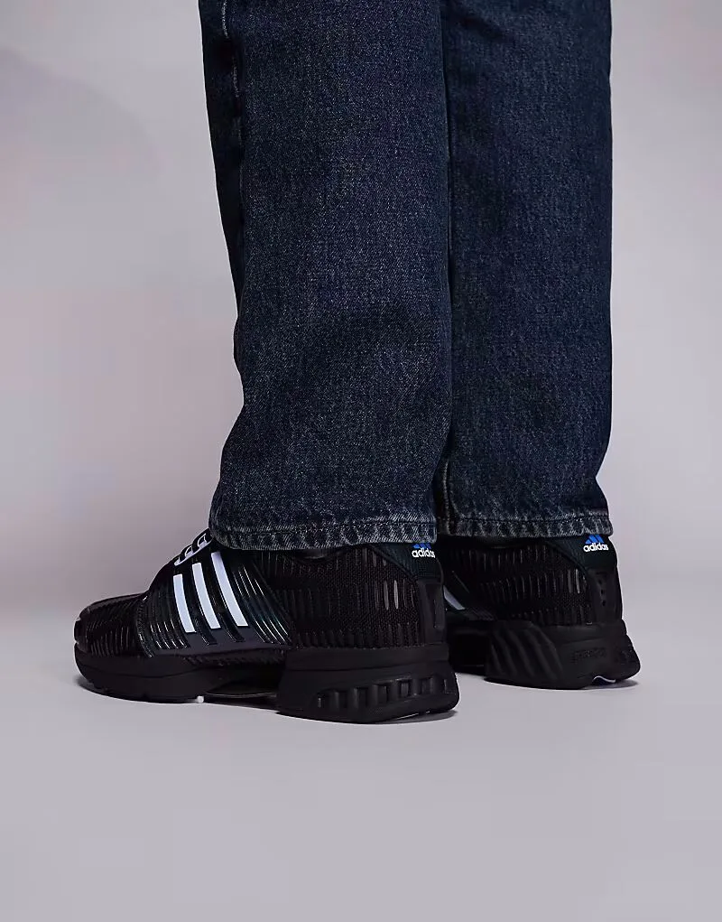 Кроссовки Adidas Originals Climacool переливающегося черного цвета — фото 3