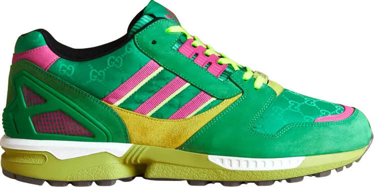 

Кроссовки Gucci x ZX 8000 'Green GG Monogram', зеленый