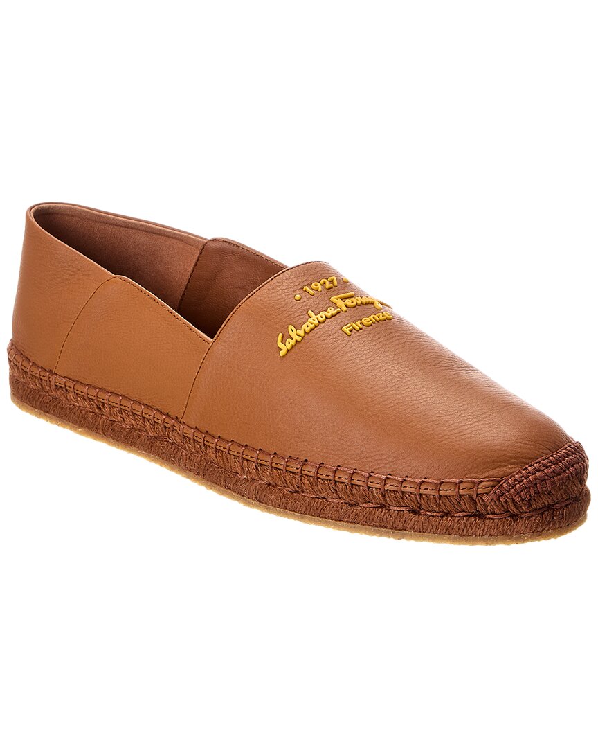 

Кожаные эспадрильи Ferragamo Gus Salvatore Ferragamo, коричневый