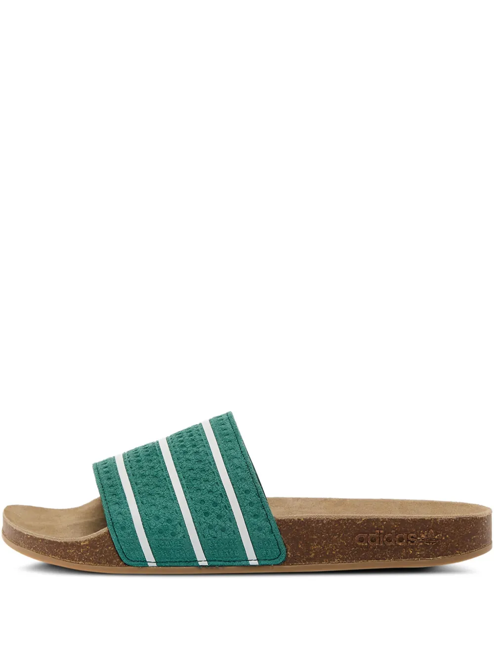 Шлепанцы Adilette Adidas, зеленый — фото 3