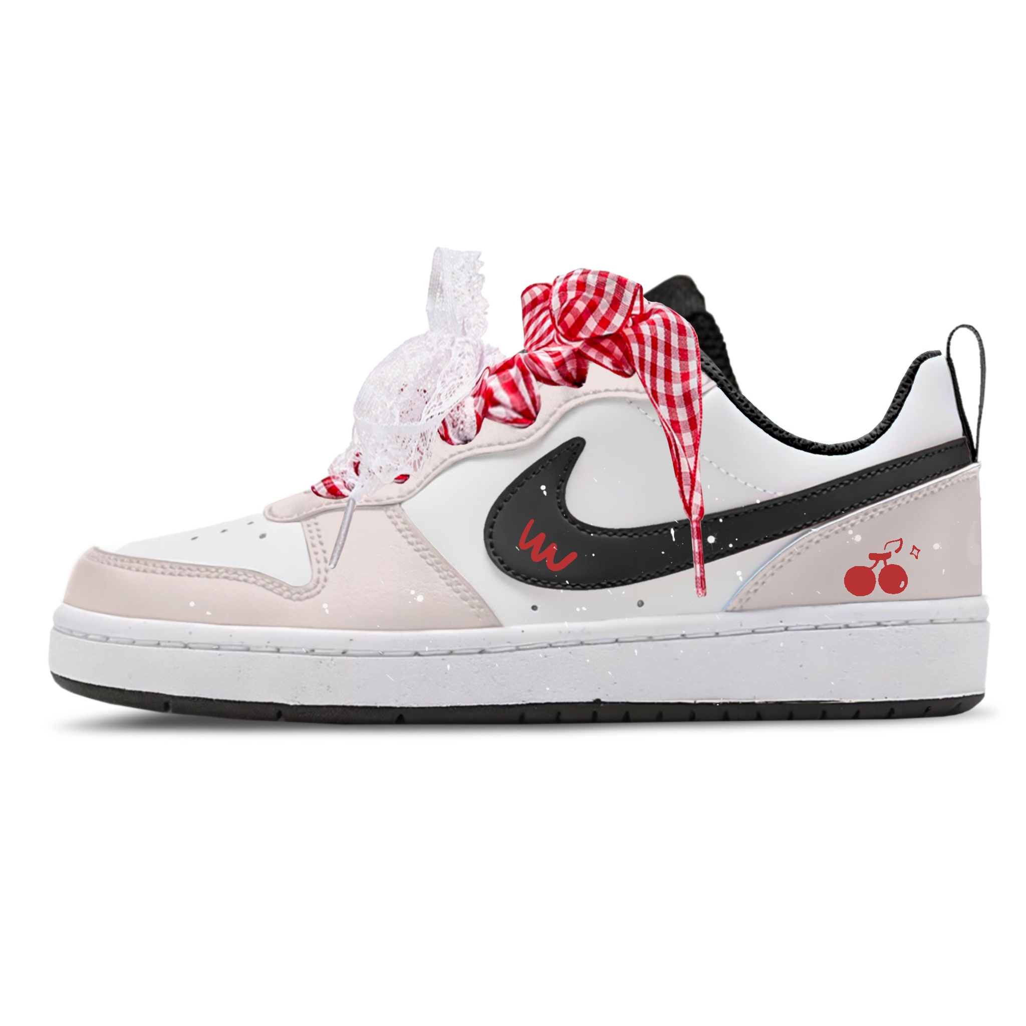 

Низкие противоскользящие амортизирующие кроссовки Court Borough Low 2 для скейтбординга для детей и подростков Nike, Lotus Color